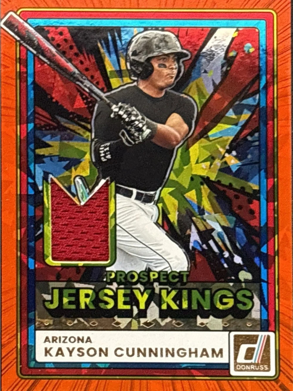 Donruss Prospect Jersey Kings Kayson Cunningham Memorabilia Baseball Card